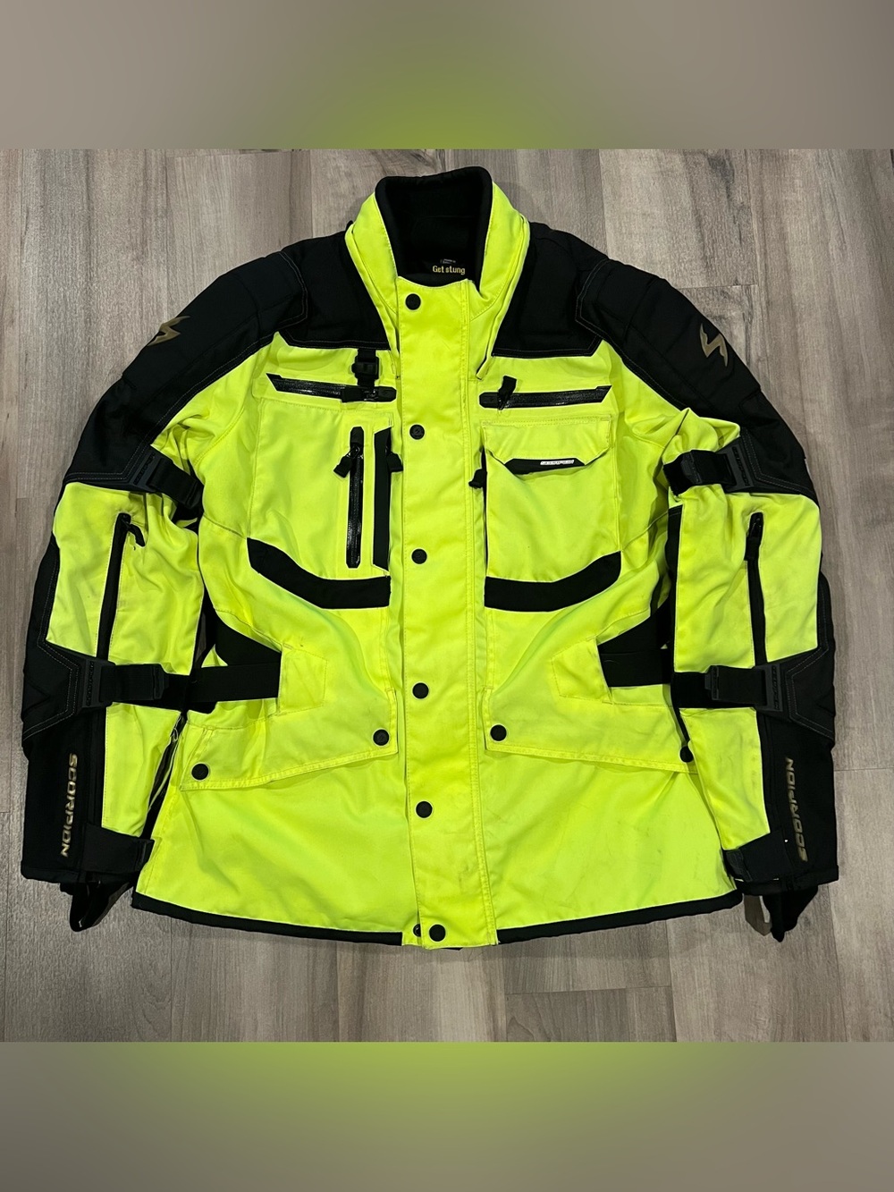 Scorpion Exo Yosemite Tall 2XL Jacket Hi-Vis Yellow Exo Skeletal Protection